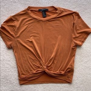 Medium Orange Forever 21 Crop Top